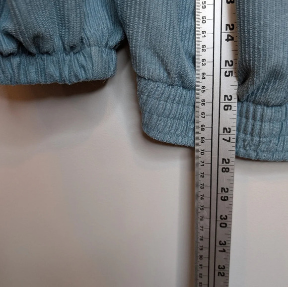 Vintage Teddi Seafoam Teal Green Collared Zip Up Golf Jacket XL Mens Unisex - Picture 5 of 9